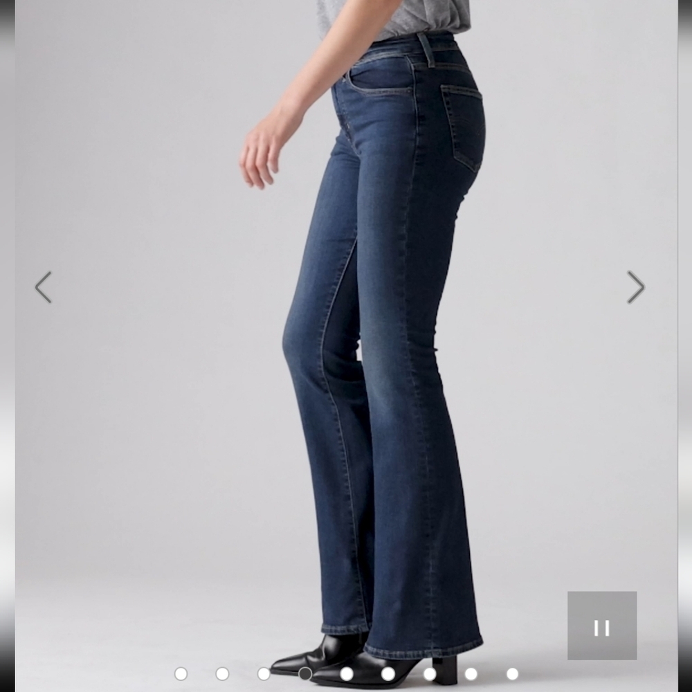 Levi's Women's‎ Flare & Wide Leg Jeans - Dark Blue